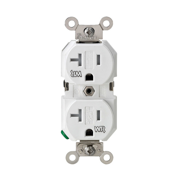 Leviton RCPTCL TMPR OTLT 20A WHT TWR20-00W